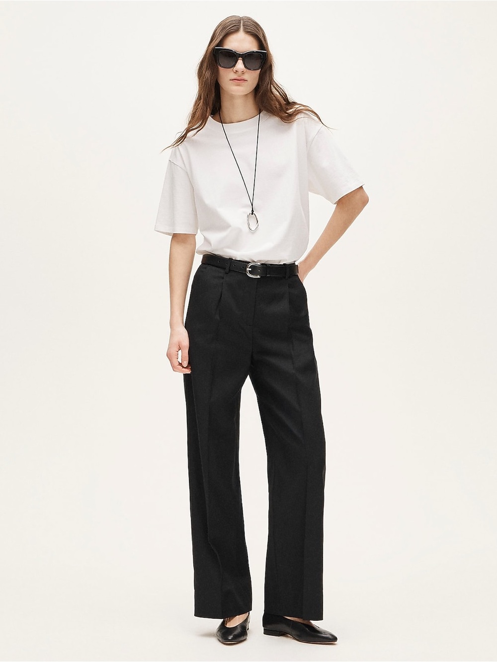 J.Crew Re-Imagined 100% Linen Wide Leg Cropped Pants Black XSP Petite